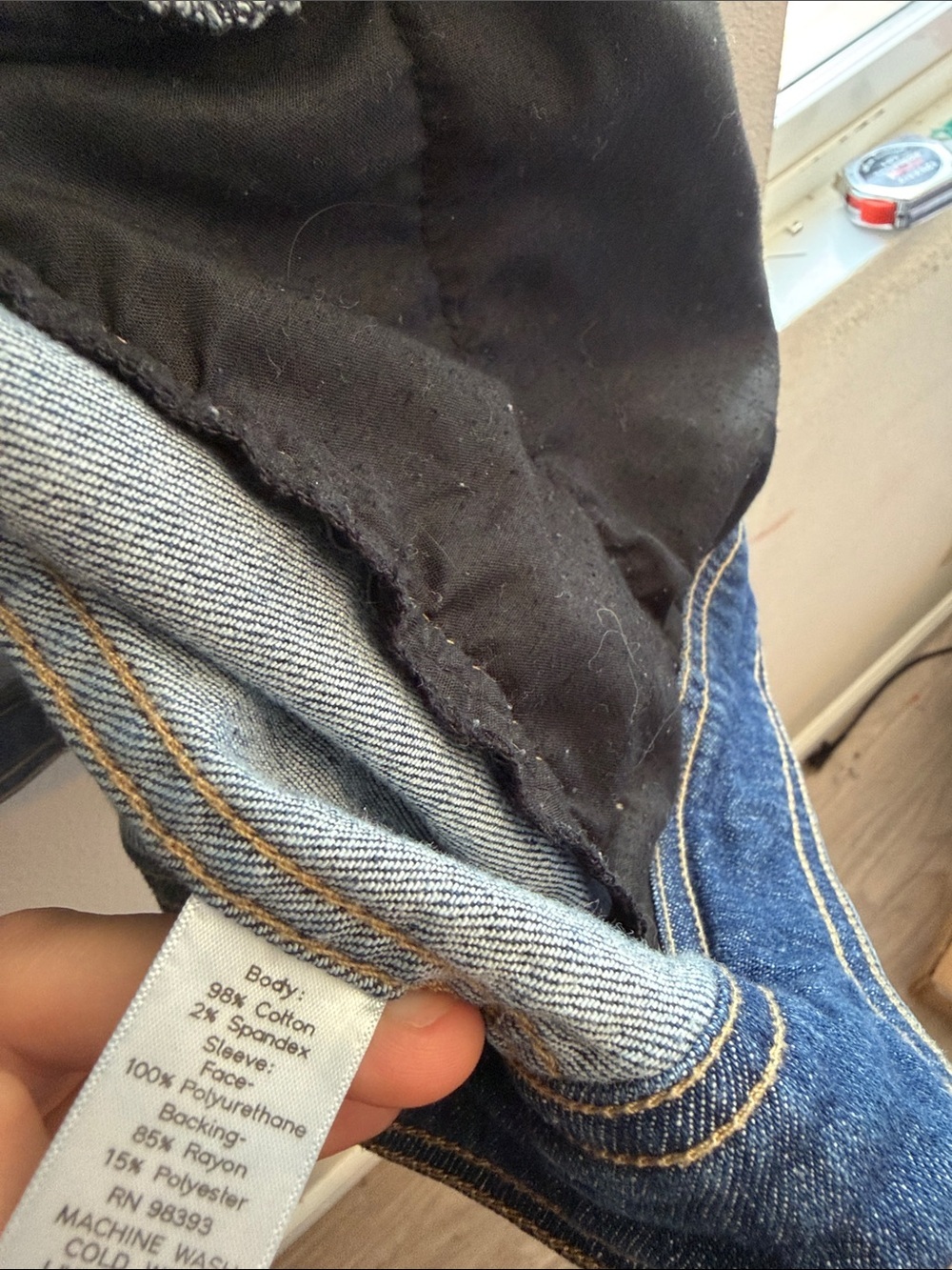 Lisa Rinna Collection Blue Denim Jacket - Picture 3 of 5